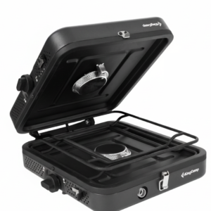 כירת גז להבה כפולה, מתקפלת למזוודה-1