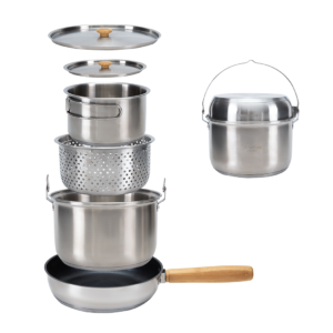 סט כלי בישול מנירוסטה ל4 אנשים