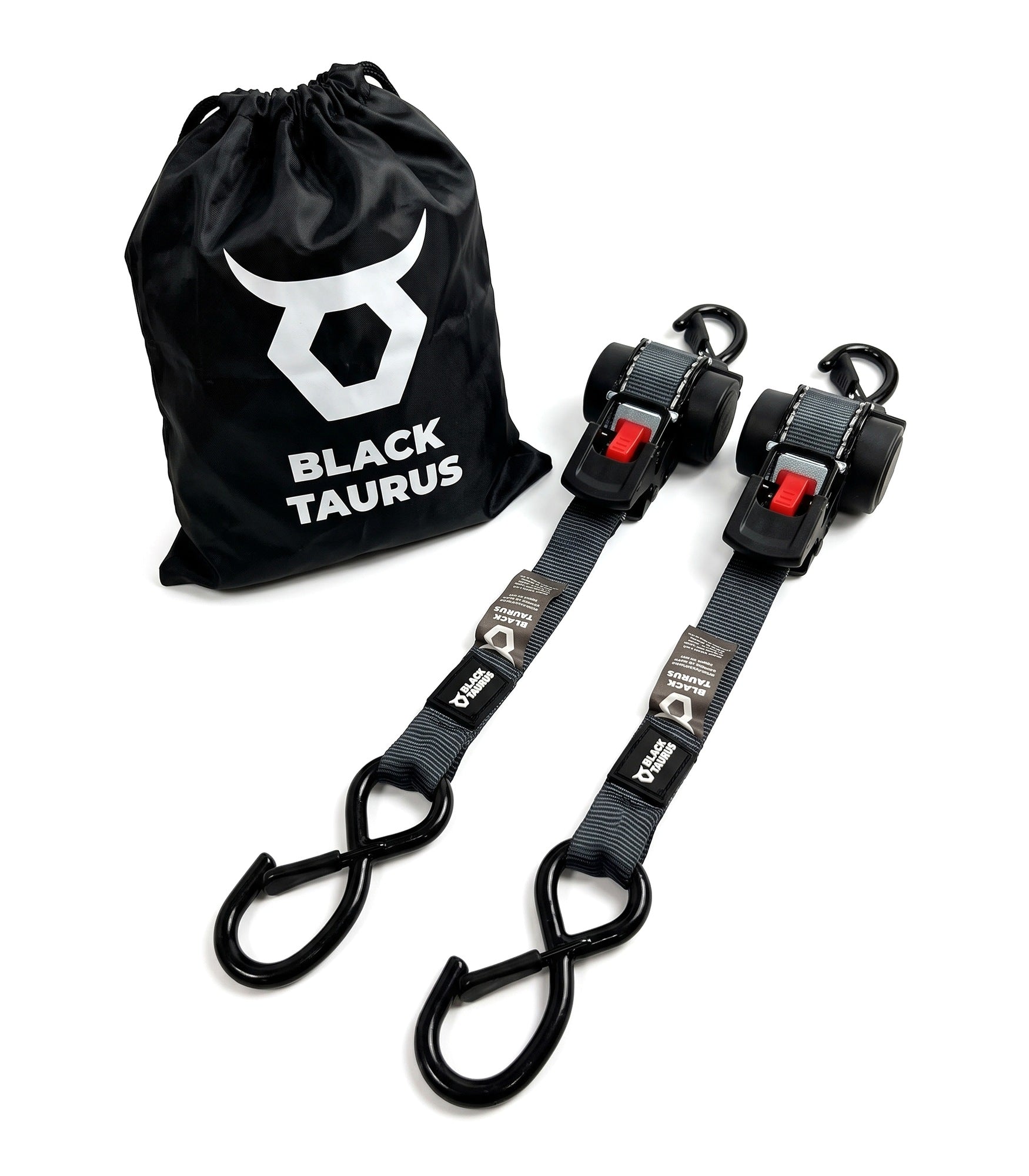 זוג ראצ'טים נגללים Black Taurus Retract 750 ברוחב 25 מ"מ עם תיק אחסון זוג ראצ'טים נגללים Black Taurus Retract 750 ברוחב 25 מ"מ עם תיק אחסון